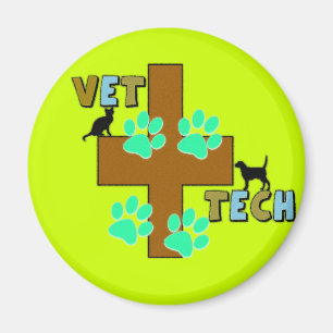 Tierarzt-Technologie-Geschenk Magnet