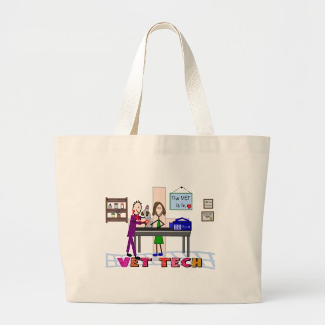 Tierarzt-Technologie-Kunst-Geschenke Jumbo Stoffbeutel (Vorne)