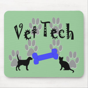 Tierarzt TECHNOLOGIE mit dem Hundeknochen Mousepad