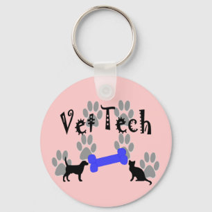 Tierarzt TECHNOLOGIE mit dem Hundeknochen Schlüsselanhänger