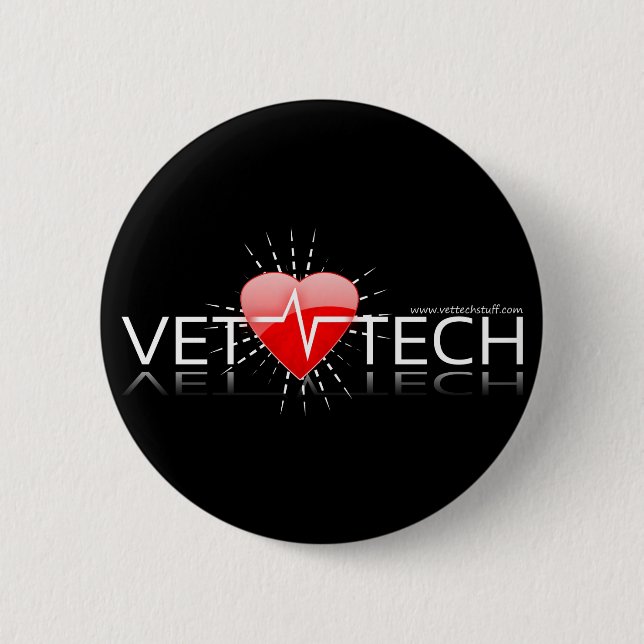 Tierarzt-Technologieknopf Button (Vorderseite)