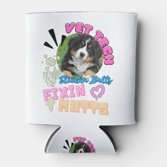 Tierarzt, Tierarzt, Medizin, Krankenschwester, Tie Dosenkühler (Vorderseite)