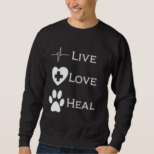 Tierarzt Tierarzthelfer Rettungsgeschenk Leben L Sweatshirt