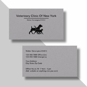 Tierarzt und Tierklinik Visitenkarte