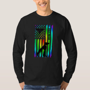 Tierarzt US-Flagge Tierarzthelferin Veterinärtechn T-Shirt