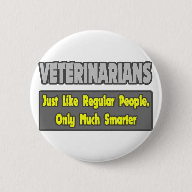 Tierärzte... klüger button (Vorderseite)