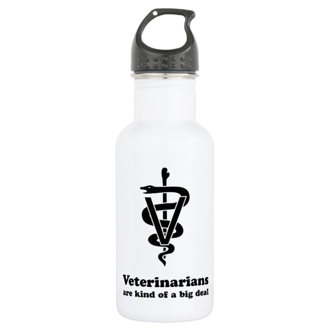 Tierärzte sind irgendwie ein großes Geschäft Edelstahlflasche (Vorderseite)