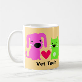 Tierärzte Tech Hunde & Katzen & Herz Tasse