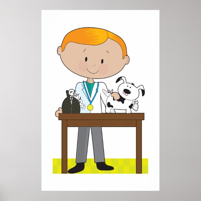 Tierärzte und Hunde Poster (Vorne)