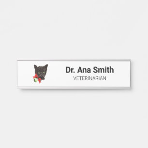 Tierarztgewerbe für Vintage Katzen Türschild