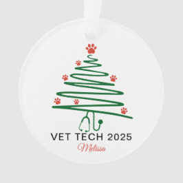 Tierarzthelfer-Weihnachtsbaum  Ornament