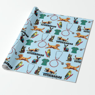 Tierärztin Geschenkpapier