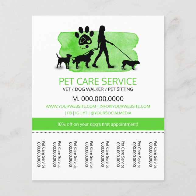 Tierärztin/Hundeschule/Haustierbetreuung (Vorderseite)