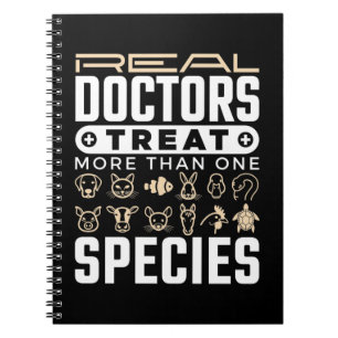 Tierärztliche Ärzte Leckerei mehr als eine Tierart Notizblock