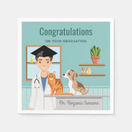 Tierärztliche Graduate Vet Herzlichen Glückwunsch Serviette
