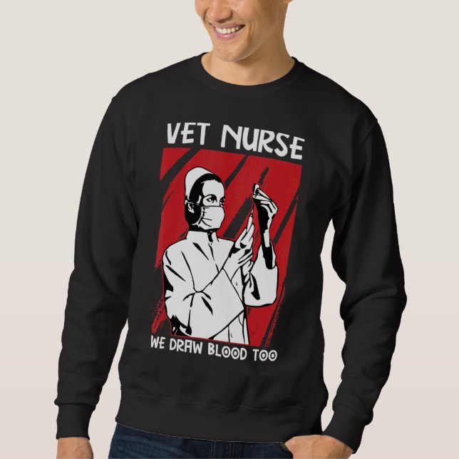 Tierärztliche Krankenpfleger Krankenschwestern und Sweatshirt (Vorderseite)