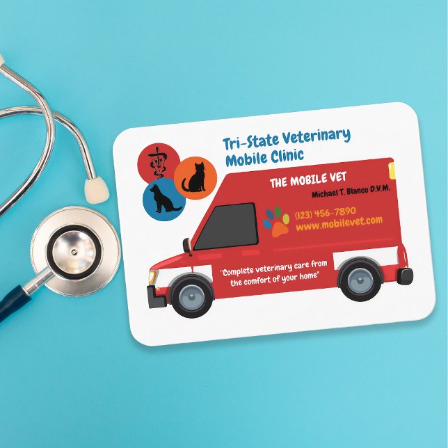 Tierärztliche Mobile Klinik Visitenkarte (Von Creator hochgeladen)