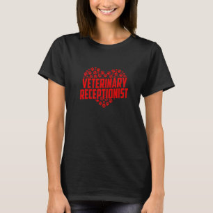 Tierärztliche Rezeptionistin Tierarzt Tierarzthelf T-Shirt