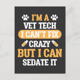 Tierärztliche Veterinärhilfe Postkarte