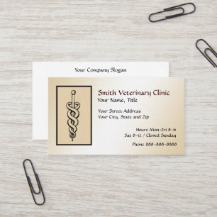 Tierärztliche VeterinärVisitenkarte Visitenkarte