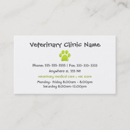 Tierärztliche Visitenkarte