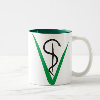 Tierärztlicher Becher Zweifarbige Tasse