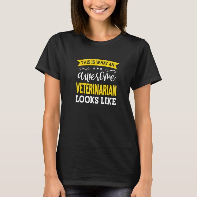 Tierärztlicher Beruf Mitarbeiter Funny Worker Vete T-Shirt (Vorderseite)