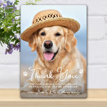 Tierärztlicher Dank Tierärztliches Foto für Hunde Fotoplatte<br><div class="desc">"Danke" an Ihren wunderbaren Tierarzt mit einer niedlichen personalisierten Foto-Plakette vom Hund! Personalisieren Sie Ihre Lieblings-Fotos mit dem Namen des Haustieres. Dieses tierärztliche Dankeschön wird ein Schatz bleiben. Kundenspezifische Anpassung für Tierärzte, Tierärzte oder Tierärzte. COPYRIGHT © 2020 Judy Burrows, Black Dog Art - Alle Rechte vorbehalten. COPYRIGHT © 2020 Judy...</div>