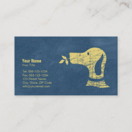 Tierärztlicher Hund Walker Pet Care Blue Ernennung Terminkarte