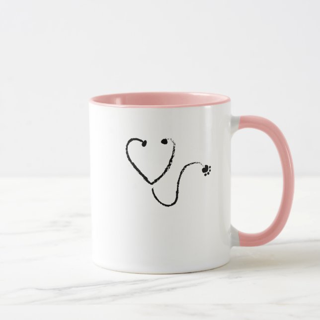 Tierärztlicher Tierarzt-Geschenkeanima-Liebhaber Tasse (Rechts)
