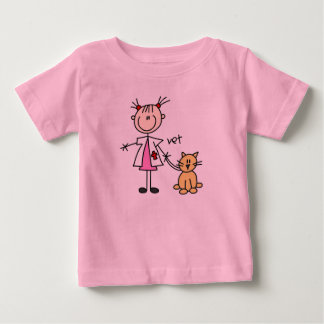 Tierärztliches Strichmännchen Baby T-shirt