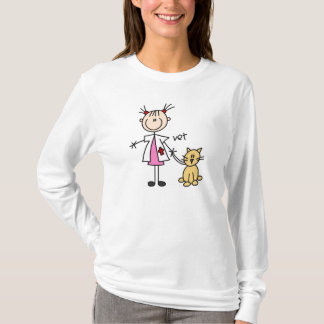 Tierärztliches Strichmännchen T-Shirt