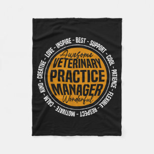 Tierarztpraxis-Manager Lustige Vet-Tech-Woche  Fleecedecke