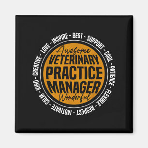 Tierarztpraxis-Manager Lustige Vet-Tech-Woche Magnet