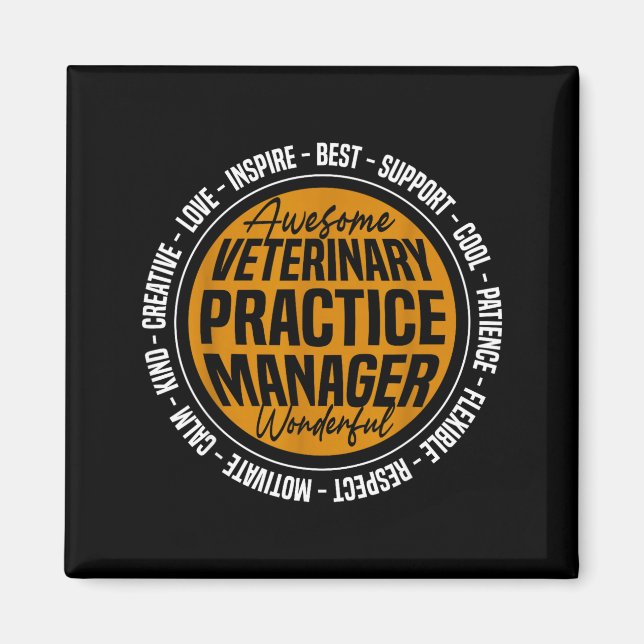 Tierarztpraxis-Manager Lustige Vet-Tech-Woche  Magnet (Vorne)
