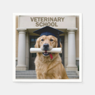 Tierarztschule Golden Retriever Serviette