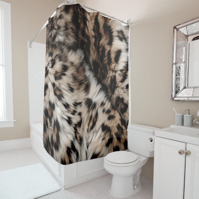 Tierausdruck Duschvorhang (Beispiel)