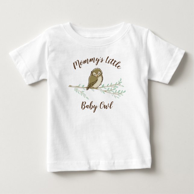 Tierbabydusche für Vögel Woodland Baby T-shirt (Vorderseite)