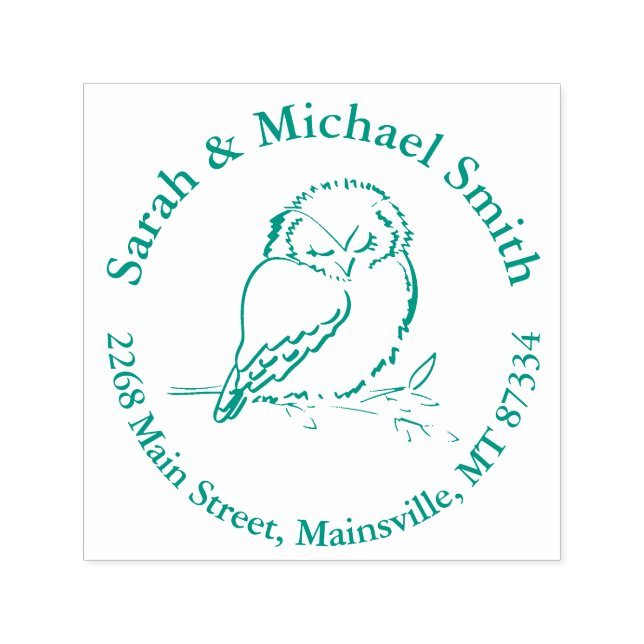 Tierbabydusche für Vögel Woodland Permastempel (Design)