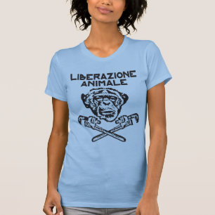 Tierbefreiungs-T - Shirtschwarzes Italiano T-Shirt