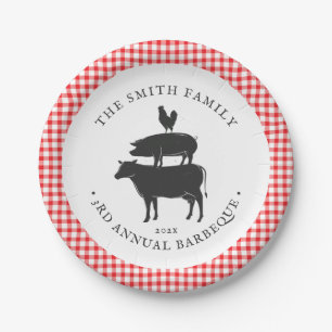 Tierbestand  Familiengrill Pappteller