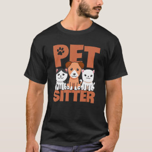 Tierbetreuer Hund Grafik Tierbetreuung Tier Hunde T-Shirt