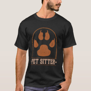 Tierbetreuer Katze Hund Tagesbetreuung Tier Spazie T-Shirt