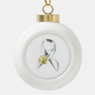 Tierbewusstsein Einen Weihnachtsbaum aufhängen Keramik Kugel-Ornament