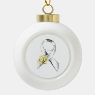 Tierbewusstsein Einen Weihnachtsbaum aufhängen Keramik Kugel-Ornament