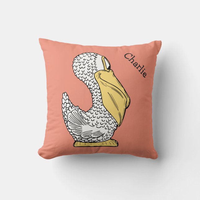 Tierbilder individuelle Name werfen Kissen (Vorderseite)