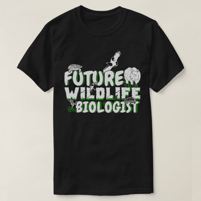 Tierbiologie: Zukunft des Tierbiologen T-Shirt (Design vorne)