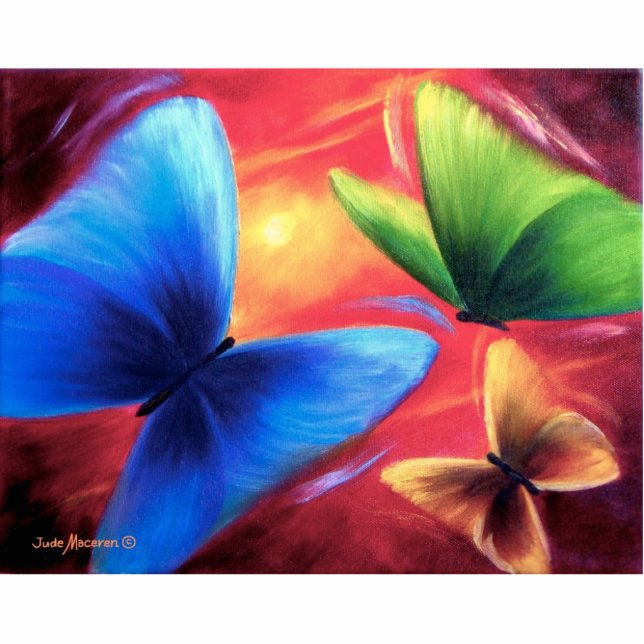 Tierblumenlandschaftskunst-Foto-Skulptur Freistehende Fotoskulptur (Vorne)