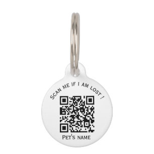 Tiercode qTier verlorenes Tier ID-Tag Haustiermarke