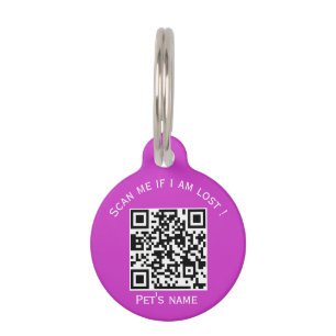 Tiercode qTier verlorenes Tier ID-Tag Haustiermarke